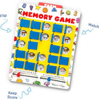 Melissa & Doug Flip to Win Travel Memory Game - Wooden Game Board, 7 Double-Sided Cards Road Trip Essentials for Kids, Hangman for Kids, Memory Toy for Toddlers and 5+