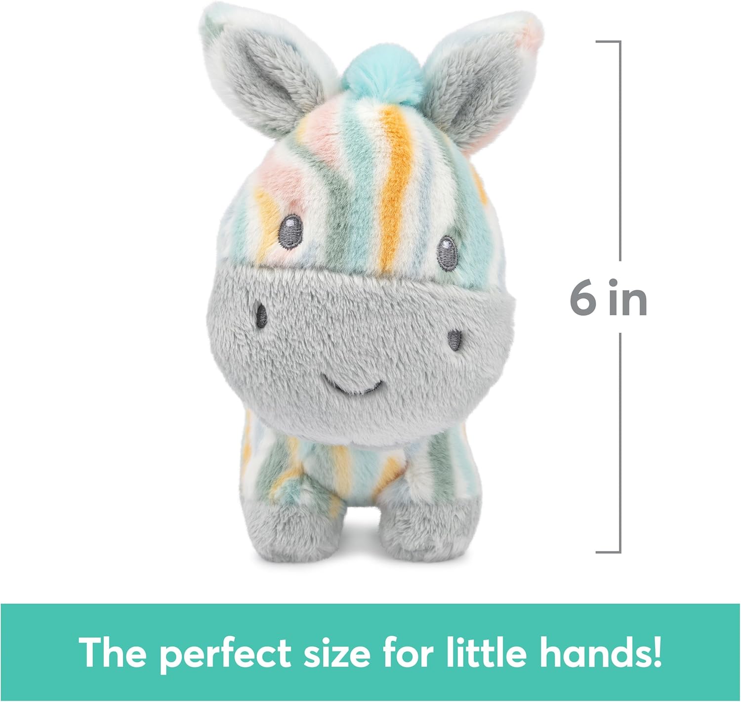 GUND Baby Safari Friends Collection Plush Zebra with Chime, Sensory Toy Stuffed Animal for Babies and Newborns, Multicolored, 7"