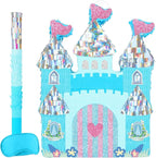 WERNNSAI Princess Castle Pinata - Ice Castle Pinata Blue Princess Party Decorations for Girls Birthday Party Game Magical World Birthday Party Decoration Supply Winter Fairy Party Game