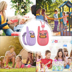 Walkie Talkies for Kids Rechargeable, Christmas Birthday Gifts for Girls Age 3-9,Easy to Use Kids Walkie Talkies,Spy Games Toys for 3 4 5 6 7 8 9 10 12 Year Old Girl with USB Chargeable Battery 2 Pack