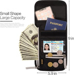 Neck Wallet Lightweight RFID Blocking Waterproof Travel Pouch for Women Men