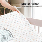 KeaBabies 2-Pack Baby Crib Sheets for Boys, Girls - 52x28 Viscose Derived from Bamboo Toddler Bed Sheets Neutral, Fitted Crib Mattress Cover for Standard Baby Bedding, Soft & Cozy (Cosmo)