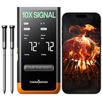 Wireless Bluetooth Smart Meat Thermometer: Standalone Base, Smart WiFi Thermometer with Sub-1G, 6 Sensors NIST Certified Accuracy, 2 Probes, for BBQ, Grill, Oven, Smoker, Rotisserie