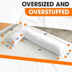 Cheer Collection L Shaped Pillow - Pregnancy Body Pillow - Maternity Pillow for Pregnant Women - Snuggle Pillow for Adults - Body Pillow for Side Sleeper - J Pillow Full Body Support for Side Sleeping