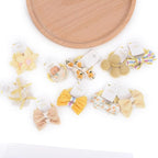 Boutique Baby Hair Accessories - 20 Pcs Hair Ties with Bows, 1.2 Inch Elastics Ponytail Holders, Pigtails Rubber Bands for Little Girls (Set-B)