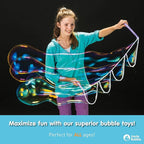 Uncle Bubble Concentrated Bubble Solution (up to 6L/1.6 Gallons) Regular Bubbles for Bubble Machine, Bubble Gun, Bubble Wands, Bubble Mower, Bubble Juice Refills. Make 3L/0.8 Gallons for Giant Bubble