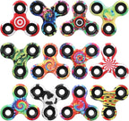12 Pack Fidget Spinner Toy Bulk for Kids Adults, Metal Tri-Spinner Fidget Set, Hand Spinner for Stress Relief, Easter Birthday Goodie Bag Stocking Stuffers Classroom Prizes for Boy Age 3-12
