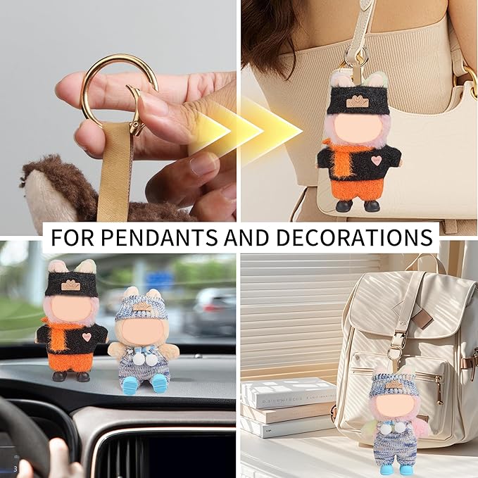 17cm Doll Outfits - 9 Piece 17 cm Doll Clothes Set Include Halloween Style+Classic Style, Accessories for 15cm/17cm, 2025 Original for Holiday (NoDoll)