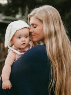 We are Amma | The Cocoon™ - Newborn Essentials Must Haves: Nursing Cover for Breast Feeding Essentials | Nursing Sweater Used as Breastfeeding Cover (Navy, One Size)