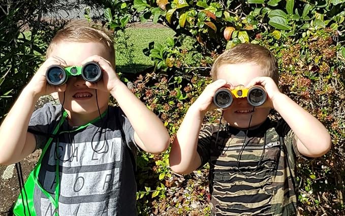 Adventure Kidz Outdoor Exploration Kit, Children’s Binoculars, Flashlight, Compass, Fox Whistle, Magnifying Glass, Backpack. Great Gift Set for STEM, Pretend Play, Ages 3+ Boys Girls