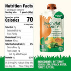 Beech-Nut Turkey Baby Food Pouches with 4g of Protein, Turkey Butternut Squash Corn & Spinach, Baby Puree Meat Baby Food Pouch, Stage 2, 3.5 oz Pouch (12 Pack)