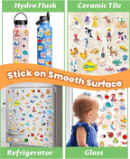 Reusable Sticker Book for Toddlers 2-4 Years, Stickers for Kids, Toddler Sticker Book Ages 1-3, Toddler Craft Activities, Toddlers Travel Toys Ages 2+ Boy Girl Birthday Gifts