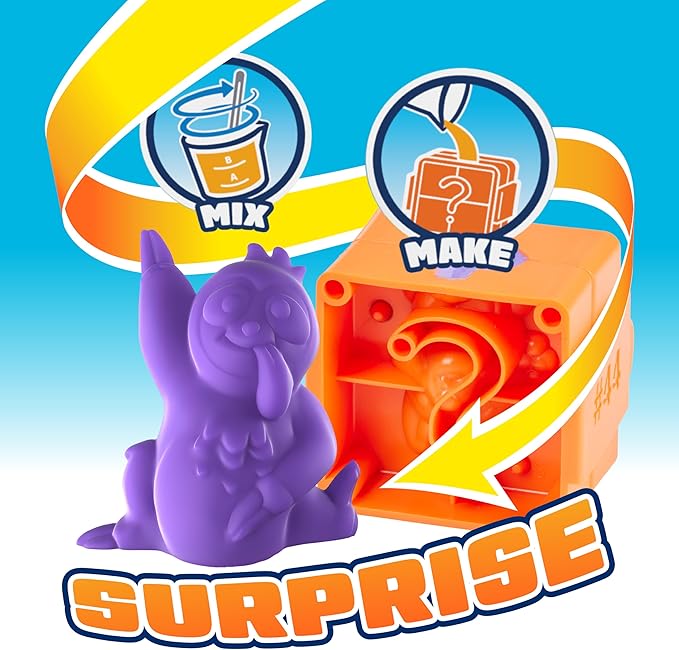 Elmer's Squishies Kids’ DIY Activity Kit, Create 4 Mystery Characters, 24 Piece Kit for Ages 6 and Up, Perfect for Stress Relief and Sensory Play