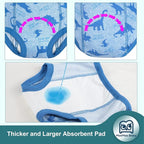 MooMoo Baby 8 Packs Potty Training Pants Cotton Absorbent Training Underwear for Toddler Boy and Girls 2T-9T