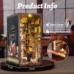CUTEBEE Book Nook Kit - DIY Miniature House Dollhouse Kit for Adults and Teens, 3D Wooden Puzzle Booknook Build Bookshelf Decor, Gifts for Family and Friends (Magic Pharmacist)