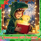 One Fire Dinosaurs Night Lamp, Remote 16 Colors Baby Night Lights for Nursery,Dimmable Dinosaur Lights for Bedroom Decor,Rechargeable Night Light for Baby Nursery,Silicone Dinosaur Gifts for Boys Toys