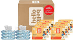 Hello Bello Mega Surprise Pack, Size 6 (35+ lbs), 136ct Hypoallergenic Assorted Diapers with a Soft, Cloth-Like Feel Plus 360 Ultra Gentle Unscented Baby Wipes in 6 Resealable Packs