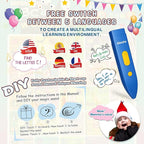 Bilingual Interactive for Kids Talking USA Map Alphabet Poster for Toddlers Learning and Educational Toys,Talking Educational Chart for Ages 3 to 12 Years Old,Learning ABC Letters for Preschool/Gift