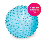 Edushape Sensory Ball for Baby - 7” Transparent Primary Color Baby Ball that Helps Enhance Gross Motor Skills for Kids Aged 6 Months & Up - Pack of 1 Vibrant Colorful and Unique Textured Ball for Baby