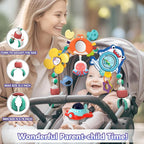 Musical Baby Stroller Arch, Travel Car Seat Toys, Baby Play Arch Crib Accessory, Mobile for Bassinet, Pram Activity Arch Bar for Babies Infants