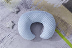 Nursing Pillow and Positioner Breastfeeding and Bottle Feeding, Propping Baby, Tummy Time, Sitting Support for Baby Boy Baby Girl, with Removable Dots Cover (Blue)