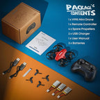 V995 Red Mini Drone for Kids and Beginners,Indoor RC Quadcopter Plane with 3D Flips, 360° Rotation, Circle Fly, Auto Hover, Headless Mode, 21Mins 3 Batteries, Gift for Boys and Girls