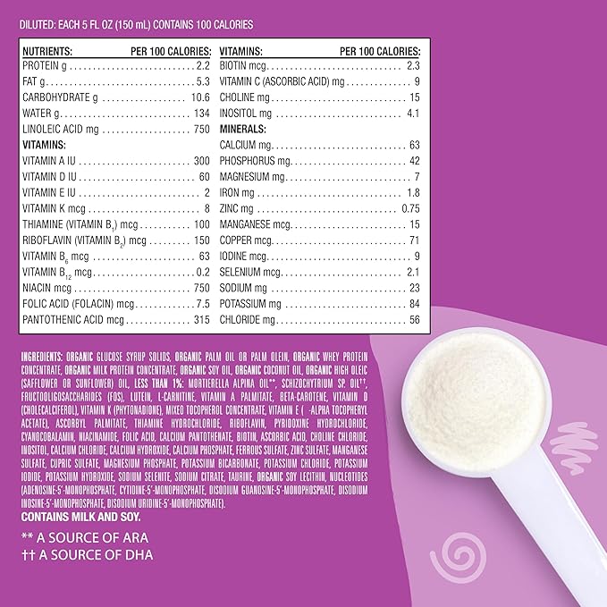 Earth's Best Organic Sensitivity Infant Formula for Babies 0-12 Months, Reduced Lactose Powder Formula with Iron, Omega-3 DHA, and Omega-6 ARA, 32 Ounce Value Container