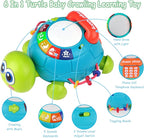 KWYZ Baby Toys 6-12 Months, Musical Turtle Crawling Baby Toys for 12-18 Months, Tummy Time Toys with Light & Sound, Infant Toy 0-3 3-6 6-18M Birthday Gifts for 1 2 Year Old Boy Girl