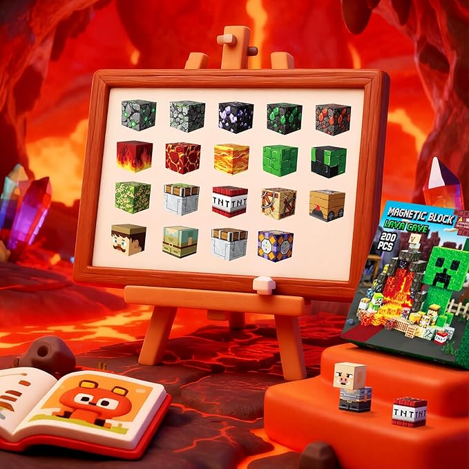 Magnetic Building Blocks 200PCS, STEM Toys Educational Magnet Cubes, Learning Sensory Toys for Kids Ages 4-12, Birthday Gifts for Boys & Girls