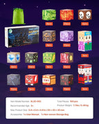 VEVOR Magnetic Blocks, 100 PCS Dark Castle Set, Magnetic Building Cubes for Kids, STEM Montessori Sensory Toys for Christmas Birthday Gift, Construction Stacking Toy for 3+ Years Old Boys & Girls