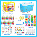 Magic Water Elf Toy Kit, Aqua Fairy Water Gel Kit for Kids with 20 Magic Gel &16 Shape Molds-DIY Elf Kits Make Your Own Water Pets Arts and Crafts for Kids 4-6 7 8 9 10 Year Old Boy Girl Gifts