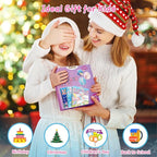 PERRYHOME 3PCS Sticker by Number Paint Books for Girls Ages 4-8, Unicorn Mermaid Frozen Themes Sticker Activity Books, Girls Crafts Party Birthday Christmas Gifts Toys