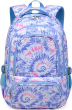 BLUEFAIRY Kids Backpack for Girls Elementary Primary Middle School Bags for Aged 8-10 for Teens Childs Bookbags Back to School Book Bags Cute Mochilas para Niñas Tie-dye Violet