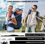Walkie Talkies for Adults- WokTok Long Range Two Way Radio for Camping Hiking Hand Held Hiking Accessories Camping Gear Xmas Birthday Gift for Kids,SOS Siren,NOAA Weather Alert,3 Radios