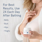 LOLA Stretch Mark Prevention Cream with Hydrating Body Oil for Skin Elasticity - Gentle Hypoallergenic Maternity Self Care Formula - Cocoa Butter Scar Cream & Collagen Support - 4 Fl Oz