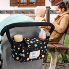 Accmor Universal Stroller Organizer with Insulated Cup Holder and Shoulder Strap, Stroller Bag Caddy Organizer Stroller Accessories for Uppababy, Baby Jogger, Nuna, Doona, Britax Strollers