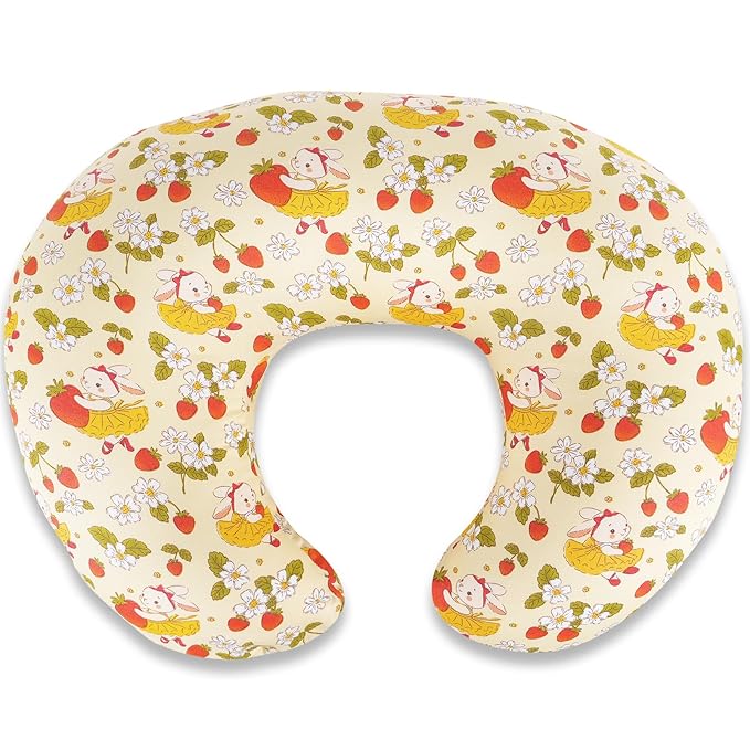 Baby Nursing Pillow for Breastfeeding, Adjustable Breast Feeding Pillow for Bottle Feeding, Breastfeeding Essentials for Mom and Baby Healthier Nursing, Removable Cover- Bunny