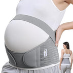 NeoTech Care Pregnancy Support Maternity Belt, Waist/Back/Abdomen Band, Belly Brace (Size L, Grey Color)
