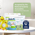 TruKid Eczema Bubble Podz with Eczema Cream & Bubble Glove – Gentle Bubble Bath and Skincare Set for Kids and Toddlers