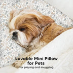 Mini Toddler Pillow with Pillowcase - 9x13 My Little Dreamy Travel Kids Pillow for Sleeping, Toddler Bed, Small, Tiny, Organic Cotton Pillowcase, Soft & Breathable, Kids 2-4 Years Old (Prairie)