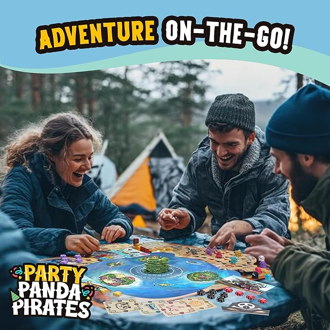 Party Panda Pirates – Toddler and Kids Games, Dice and Strategy Board Games for Adults, Treasure Hunt Toys for 8 Year Old Boys, 8 Year Old Boy Gift, Fun Family Game Night Adventure Play