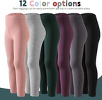 12 Pack Girls Leggings Toddler Girl Pants Casual Yoga Pants for Girls High Waisted Stretch Leggings Kids