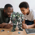 Large Mech Robot Building Set, Motorized Robot Model Building Blocks Toy for Adults, Hard Core Industrial Style Collectible Gifts for Men Boys Ages 14+ (1403 PCS)