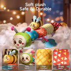 TUMAMA Baby Toys for 0, 3, 6, 9, 12 Months,Caterpillar Sensory Toys,Infant Baby Stuffed Animal Activity Soft Toys with Teether, Tummy Time Sensory Toys,Newborn Infant Sensory Toys Birthday Gifts