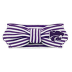 Creative Knitwear Kansas State Wildcats Infant Girls Purple/White Striped Hair Knot Headband Embroidered Logo - Size Newborn - 4T