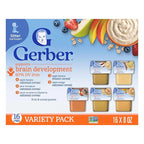 Gerber Stage 2 Baby Food, Baby Fruit And Cereal Tubs Variety Pack, Iron Helps Support Brain Development, No Artificial Flavors, Baby Cereal, 32-Pack