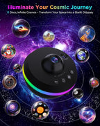 Star Projector, 13 in 1 HD Planetarium Galaxy Projector for Bedroom, Star Projector Galaxy Light with Timer, Meteor & RGB Lighting Effects, Space Night Light Projector for Kids, Adults