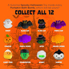 Halloween Bath Bombs for Kids with Surprise Halloween Toys Inside (6 Pack) - Large Pumpkin Bath Bombs for Kids, Boys, Girls & Teens – Spooky Boo Basket Stuffers for Kids - Made in USA by Two Sisters