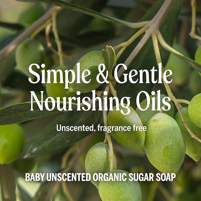 Dr. Bronner’s - Organic Sugar Soap (Baby Unscented, 64 Ounce) - Made with Organic Oils, Sugar and Shikakai Powder, 4-in-1 Use: Hands, Body, Face and Hair, Moisturizes and Nourishes, No Added Fragrance