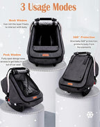 Waterproof Baby Stoller Bunting Bags Winter Carseat Canopies Cover to Protect Baby from Cold Wind, Super Warm Plush Fleece Baby Carrier Cover for Infant Boys Girls, Keeps Babies Warm and Cozy